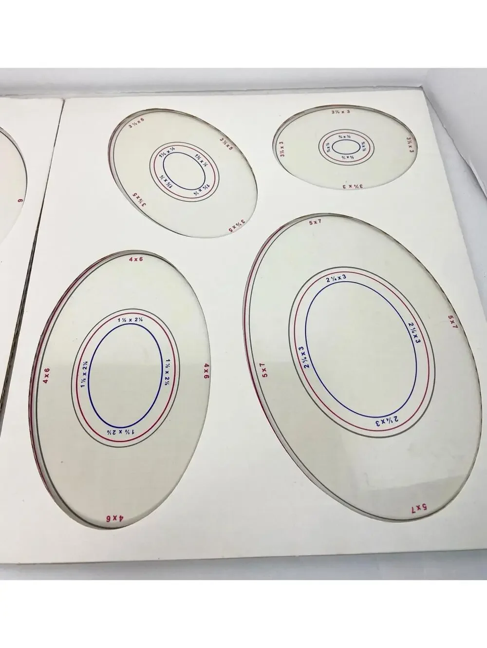 NEW Creative Memories Custom Cutting System 4 Oval & Circles Patterns Templates